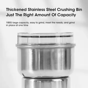 Электрическая кофемолка из нержавеющей стали для измельчения орехов, семян, трав, специй, измельчитель, блендер с 4 лезвиями us