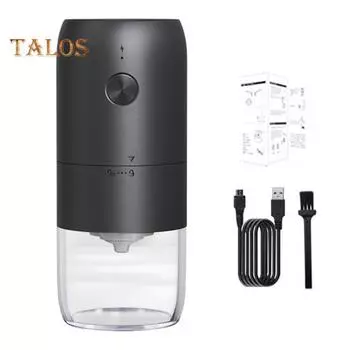 Электрическая кофемолка Мощный измельчитель с низким уровнем шума Мотор Полезный электрический беспроводной кофемолочный станок Гаджет для кафе белый