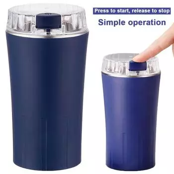 Электрическая кофемолка One Touch Coffee Grinder Маленькая портативная кофемолка Cereals Grinder Herb Spice Grinder для трав Espresso CHINA
