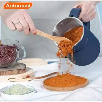 Электрическая кофемолка в зернах, 500 мл, мельница для зерна, мельница для зерна, бытовая электрическая мельница из нержавеющей стали для кухни us синий