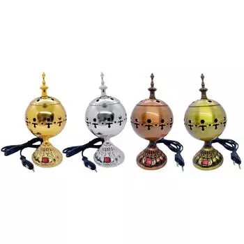 Электрическая курильница с вилкой ЕС Mubkhara Zen, курильница из арабского сандалового дерева, диффузор для благовоний для йоги, СПА, декора, украшения для дома 12/13 см