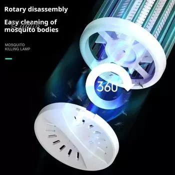 Электрическая лампа от комаров с фиолетовым светом, двойной режим, регулируемый широкий диапазон покрытия, для использования в помещении и на открытом воздухе, портативный беспроводной истребитель от комаров зелёный