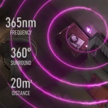 Электрическая лампа от комаров с розеткой ЕС 220 В, 365 нм, УФ-излучение, 8 светодиодов, бесшумная ночная лампа от комаров US Plug