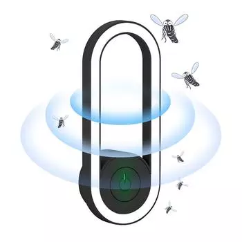 Электрическая лампа от комаров с ультразвуковым отпугивателем насекомых и светодиодным ночником — настенная розетка для дома