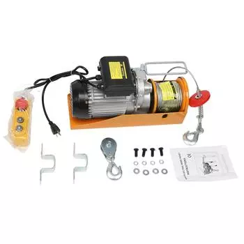 Электрическая лебедка 800 кг подшипник 0,17 м/с 25 м многофункциональная портативная электрическая лебедка для подъема