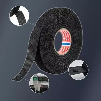 Электрическая лента клейкой ткани огнестойкой ленты для защиты жгута проводов автомобиля чёрный