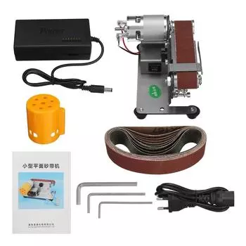 Электрическая ленточная шлифовальная машина 220 В, мини DIY полировально-шлифовальный станок, точилка для кромок, деревообработка, многофункциональная шлифовальная машина «сделай сам» Standard