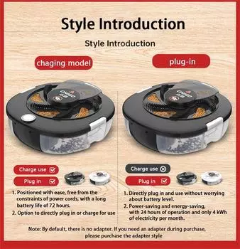 Электрическая ловушка для мух, безопасная, перезаряжаемая/USB, для помещений, прочная, безопасная, автоматическая, с приманкой, для ловли вредителей в помещении и на открытом воздухе