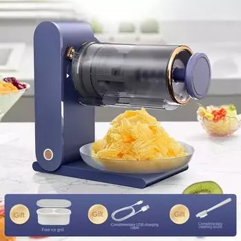 Электрическая маленькая машина для приготовления смузи, многофункциональная машина для десертов, бытовая коммерческая машина для измельчения льда 2 в 1 Manual Version
