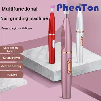 Электрическая маникюрная машина USB-дрель для ногтей 15000 об/мин для акрилового гель-лака для ногтей Профессиональные пилочки для ногтей Инструмент для маникюрного салона USB розового золота