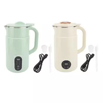 Электрическая машина для приготовления соевого молока из нержавеющей стали с лезвиями в форме буквы X, низким уровнем шума, интеллектуальной сенсорной панелью, соевым молоком Mi Green