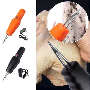 Электрическая машина для удаления перьев курицы Коммерческая машина для удаления шерсти птицы Ручная электрическая машина для удаления волос M чёрный