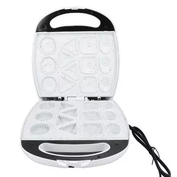 Электрическая машина для выпечки печенья с безопасной ручкой, компактная, антипригарная, 13 отверстий, бытовая машина для выпечки печенья для Wa EU Plug 220V