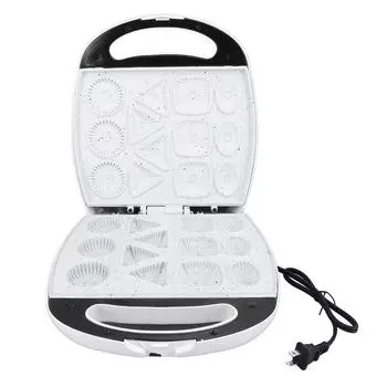 Электрическая машина для выпечки печенья с безопасной ручкой, компактная, антипригарная, 13 отверстий, бытовая машина для выпечки печенья L