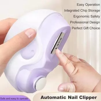 Электрическая машинка для полировки ногтей с 2 скоростями, регулируемая, с зарядкой через USB, 2-в-1, автоматическая пилка для ногтей, портативная для детей, взрослых, пожилых людей, триммер для ногтей красный