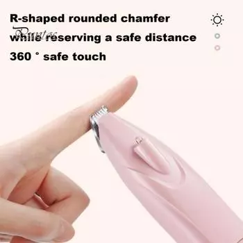 Электрическая машинка для стрижки домашних животных, USB-зарядная машинка для стрижки собак со светодиодной подсветкой, тихая машинка для стрижки когтей для кошек, собак, лап, морды, ушей зелёный