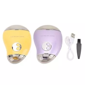 Электрическая машинка для стрижки ногтей, 3 уровня скорости, аккумулятор 500 мАч, удобная двойная головка, триммер для ногтей для ежедневного использования Orange