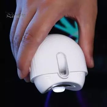 Электрическая машинка для стрижки ногтей со встроенной полировкой, автоматический дизайн, триммер для ногтей, аксессуары для взрослых и детей белый