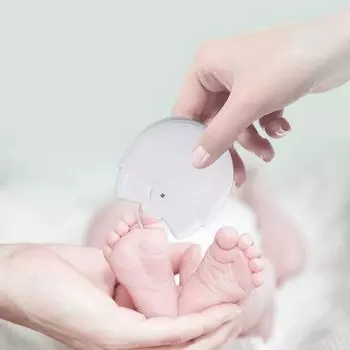 Электрическая машинка для стрижки ногтей со встроенной полировкой, автоматический дизайн, триммер для ногтей, аксессуары для взрослых и детей синий