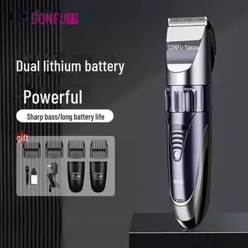 Электрическая машинка для стрижки волос Kangfu для мужчин и детей — самостоятельная стрижка, использование в домашних условиях и укладка в салонах. KF-T90