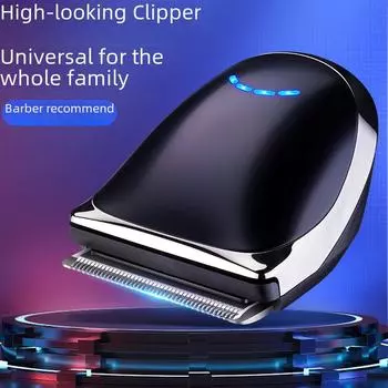 Электрическая машинка для стрижки волос с аккумулятором для мужчин, нулевым лезвием и функцией карвинга чёрный