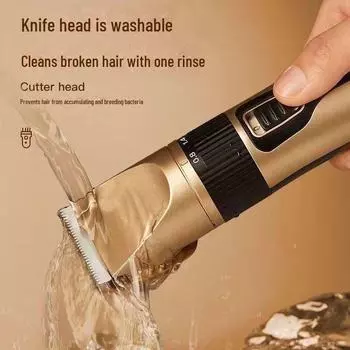 Электрическая машинка для стрижки волос с аккумулятором: Бытовая и салонная бритва для парикмахерских Upgraded Clipper