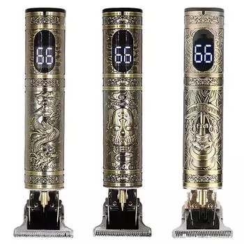 Электрическая машинка для стрижки волос T-Blade со светодиодным дисплеем, набор для ухода за волосами, машинка для стрижки волос на батарейках, машинка для стрижки волос C