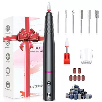 Электрическая машинка для удаления геля с ногтей Полировка ногтей Электрическая пилочка для ногтей Обработка кутикулы Отшелушивание Заточка ногтей Щипчики для удаления ногтей серый
