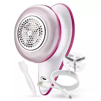 Электрическая машинка для удаления катышков с лезвием, индикатором зарядки, USB-перезаряжаемая, эргономичная, для ткани