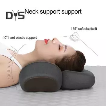 Электрическая массажная подушка с 3 режимами зарядки через USB, эластичная подушка для сна, облегчающая боль в шее, улучшающая кровообращение, поддерживающая шейный отдел позвоночника, для сна на боку серый