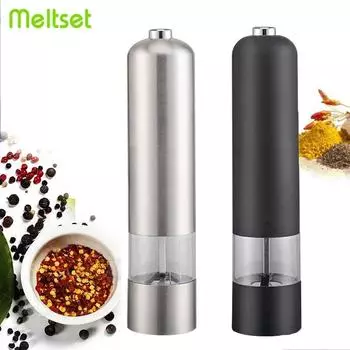 Электрическая мельница для соли и перца, автоматическая мельница для соли для перца, мельница с регулируемой грубостью, мельница для специй, кухонный инструмент для приготовления пищи ABS