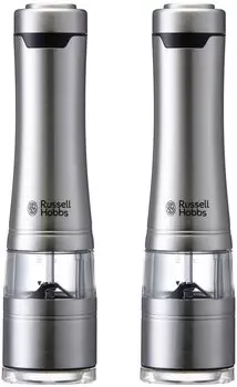 Электрическая мельница Russell Hobbs для соли и перца, каменная соль, перец, специи, регулируемая степень помола, набор из 2 шт. 7922JP