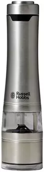 Электрическая мельница RussellHobbs для соли и перца 7921JP с расширенной гарантией на 3 месяца, удобный размер, крупномолотый перец, электрическая, управление одной рукой, подарок
