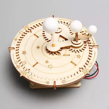 Электрическая модель солнечной системы Научная игрушка Вращающиеся наборы для обучения астрономии Солнце Земля Луна Орбитальный