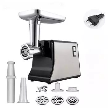 Электрическая мясорубка с низким уровнем шума, машина для производства колбас, измельчитель мяса 1200WHigh