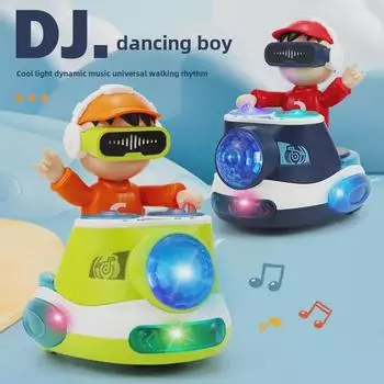 Электрическая музыкальная игрушка DJ Disc со светом и звуком для детей