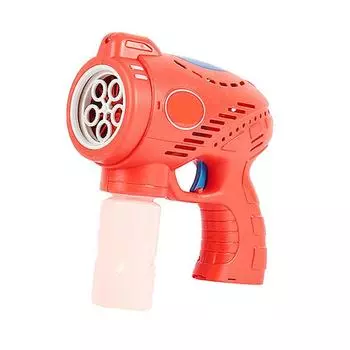 Электрическая мыльная машина с мигающей подсветкой и музыкой, автоматическая мыльная вода, пистолет для создания пузырей для детей, детские игрушки на открытом воздухе красный