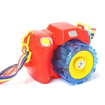 Электрическая мыльная машина, выдувающая мыльные пузыри, игровая камера для симуляции игр на открытом воздухе красный