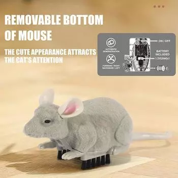 Электрическая мышь Игрушки для кошек Мягкая мышь Взаимодействие с домашними животными Игрушка Крыса Игрушка для кошек Интерактивная игрушка Таракан Паук Интерактивный
