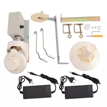 Электрическая намоточная машина для пряжи, быстрая намотка, регулируемая скорость, малошумная, портативная намоточная машина для пряжи для волокна Woo EU Plug