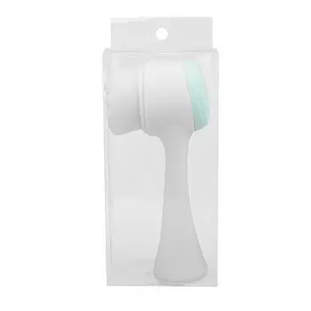 Электрическая очищающая массажная щетка для лица, двусторонняя силиконовая очищающая пора для лица, массажный скруббер для кожи, удаление черных точек