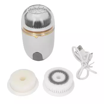 Электрическая очищающая щетка IPX5 Водонепроницаемая электрическая очищающая щетка для лица с ежедневной чистящей головкой для снятия макияжа