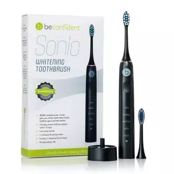 Электрическая отбеливающая зубная щетка Beconfident Sonic Black-Rose Gold