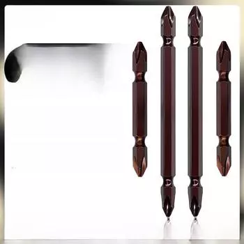 Электрическая отвертка с двумя головками: Высокопрочное, сильномагнитное, противоскользящее, сверхтвердое промышленное сверло Double cross 65mm