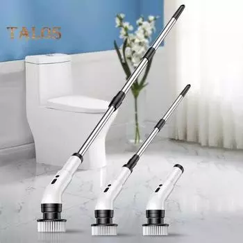 Электрическая отжимная щетка беспроводная IPX7 водонепроницаемая чистящая щетка 360 Power электрическая отжимная щетка для кухни зарядка Type-C сменная щетка A