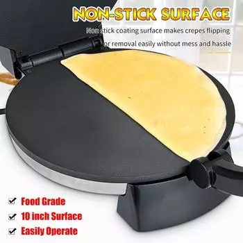 Электрическая паратха чапати роти мейкер 2000 Вт лепешка пицца кухонный инструмент для приготовления тортильи