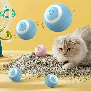 Электрическая песочница для кошек с шариками для кошек Игрушки для кошек Аксессуары для игрушек Smarts Автоматические катящиеся товары для домашних животных Домашний сад Кошачья мята Скребок для дерева