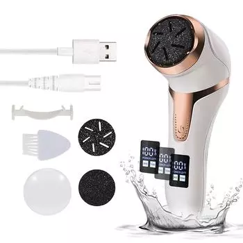 Электрическая пилка для ног с 2 передачами, USB перезаряжаемая машина для удаления омертвевшей кожи, кутикулы, мозолей, беспроводной инструмент для педикюра ног, инструмент для ухода за ногами CN