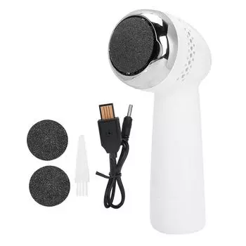 Электрическая пилка для ног, шлифовальная машина для удаления омертвевшей кожи, педикюр, машинка для ухода за пятками, серебристая серебряный