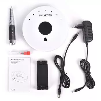 Электрическая пилочка для ногтей KADS 35000 об/мин, фрезерный станок для ногтей, идеально подходит для наращивания гелевых ногтей, снятия гелевых ногтей с помощью насадки, удаления пилочки и т. д.